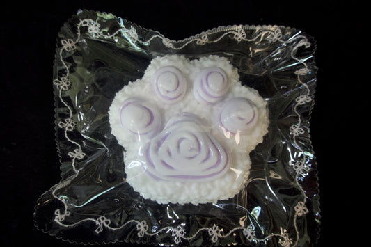 Creamy Cat Paw Squishy – Lavender Dream (Purple)