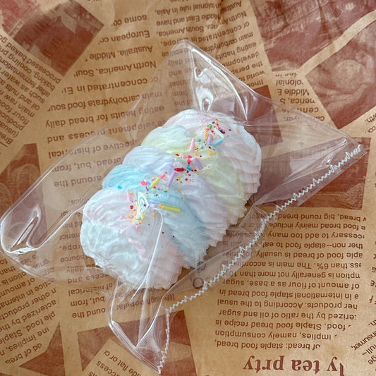 Colorful Cream Roll Squishy – Soft, Kawaii Stress Relief Toy