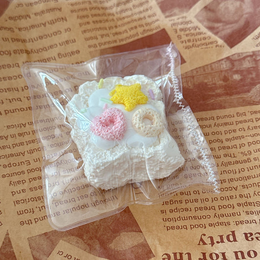 Cute Mini Toast Squishy with Pink or White